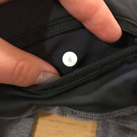 Lululemon Run Inspire Crop II Luxtreme 6 Heathered Deep Coal Cropped Leggings - Picture 8 of 14